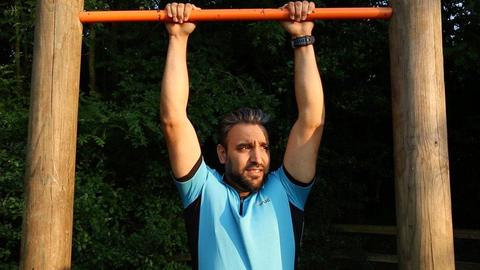 Haris Mahmood is fasting while training for a triathlon