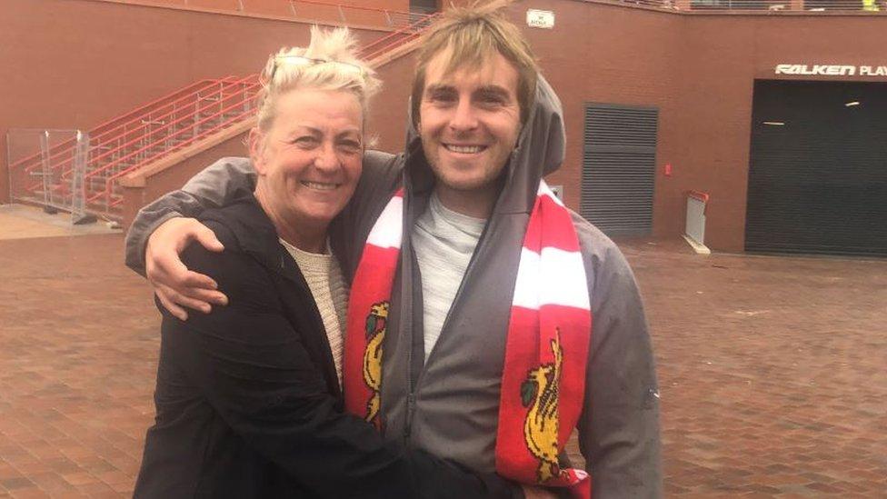 Rob Griffiths and his mother Gail