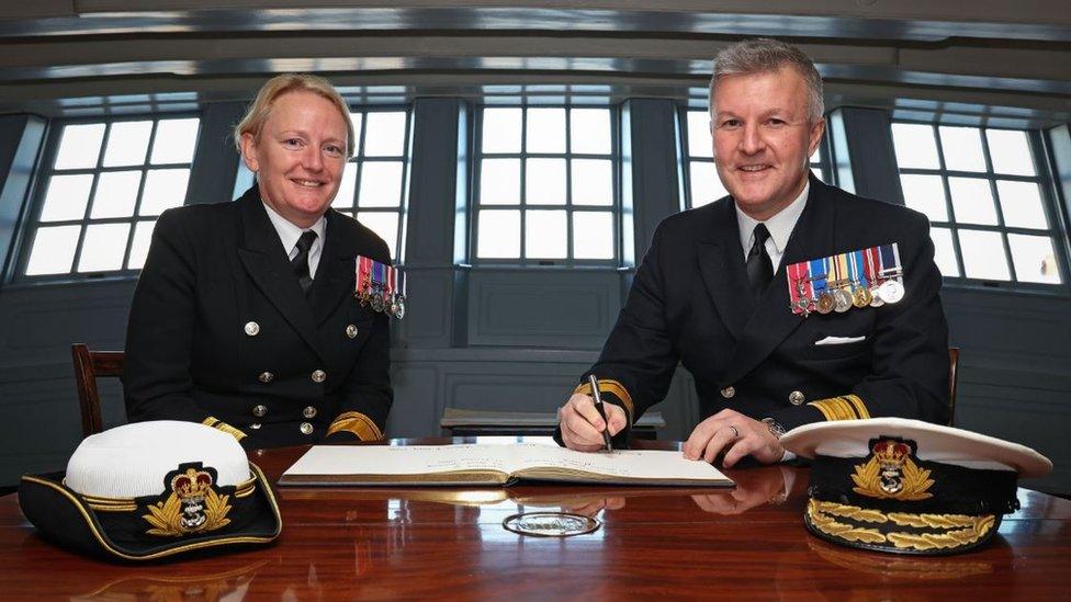 Rear Adm Terry and Rear Adm Phil Hally