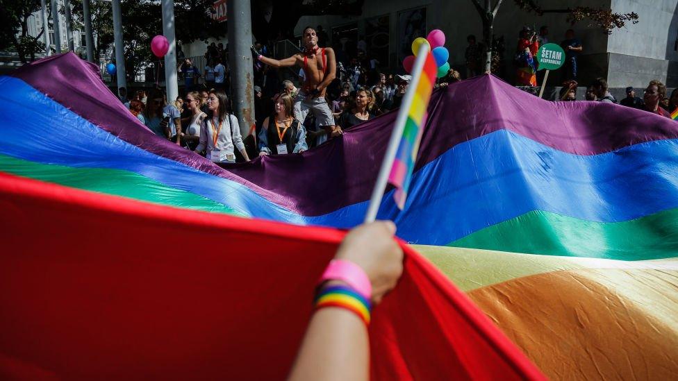 Belgrade pride march in 2017