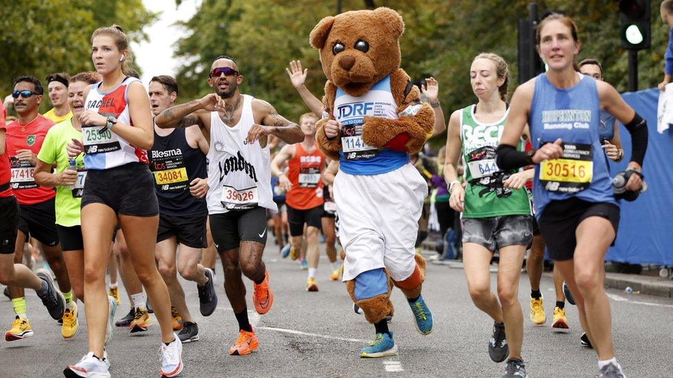 Teddy costume runner