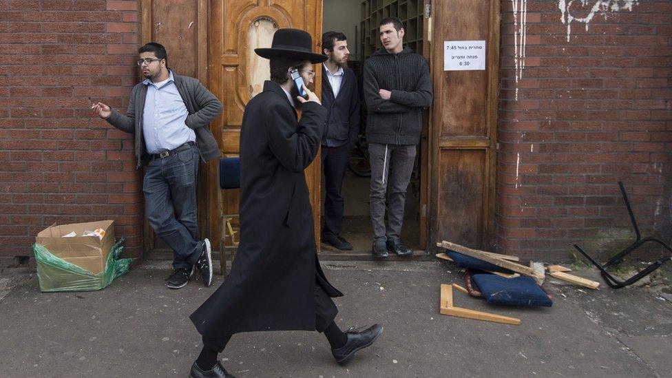 Aftermath of an attack on a synagogue in London