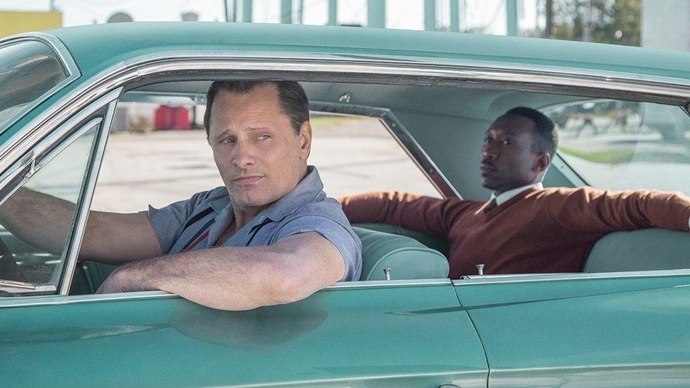 Viggo Mortensen and Mahershala Ali in Green Book