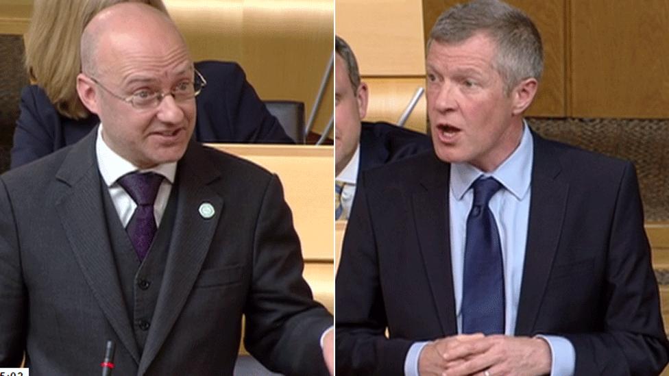 Patrick Harvie and Willie Rennie