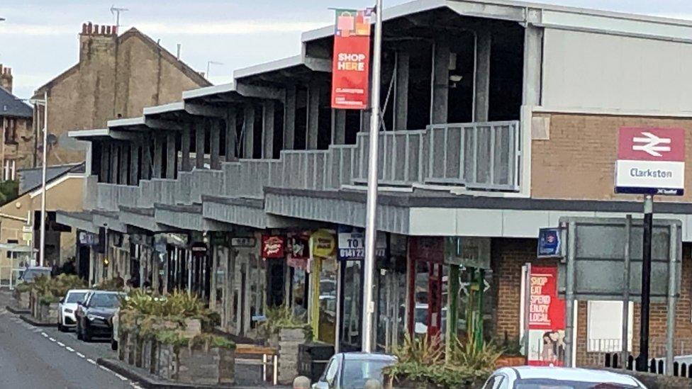 The shops were rebuilt soon after the explosion