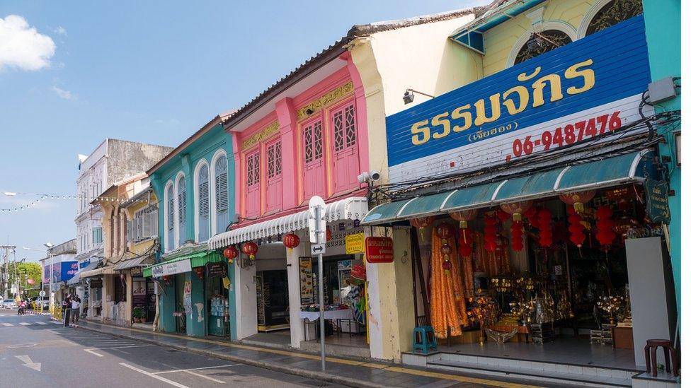 Deserted streets of old Phuket Town