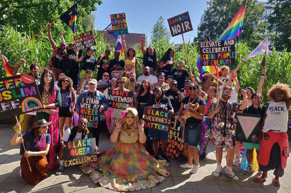 A group of BAME Pride-goers