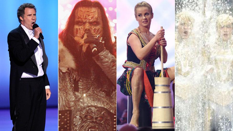 Will Ferrell, Lordi, Polish dancer 2014, Jedward 2012