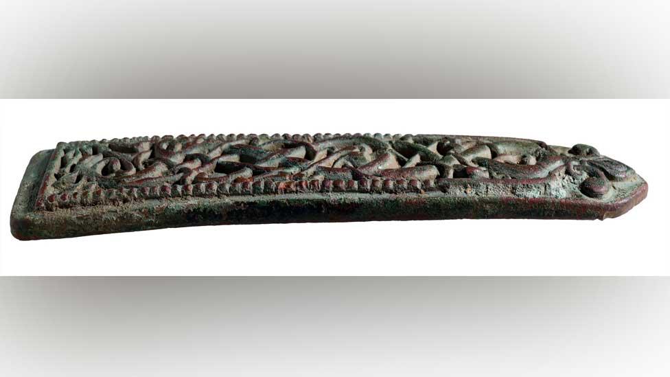 Bronze Viking artefact, called a die