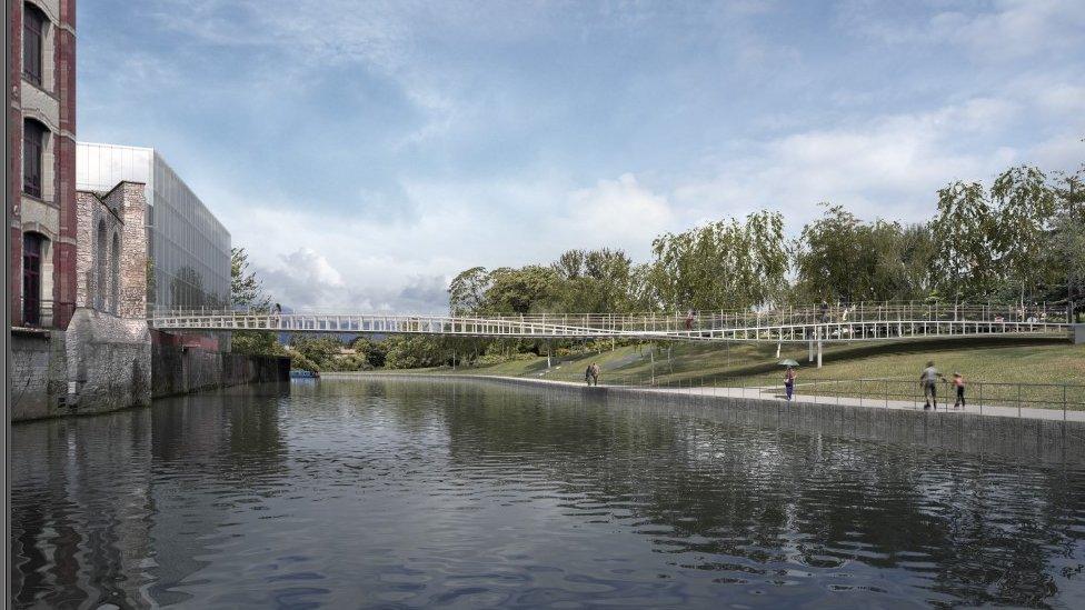 The winning design for the new pedestrian and cycle bridge in Bath