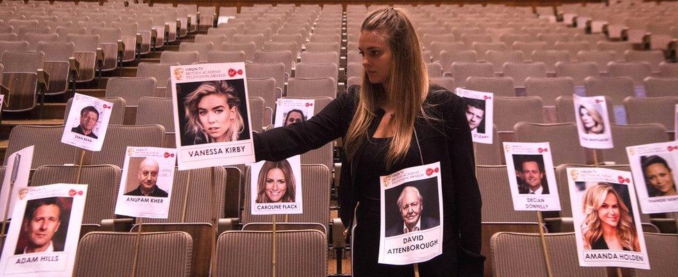 Seating plan at the Baftas