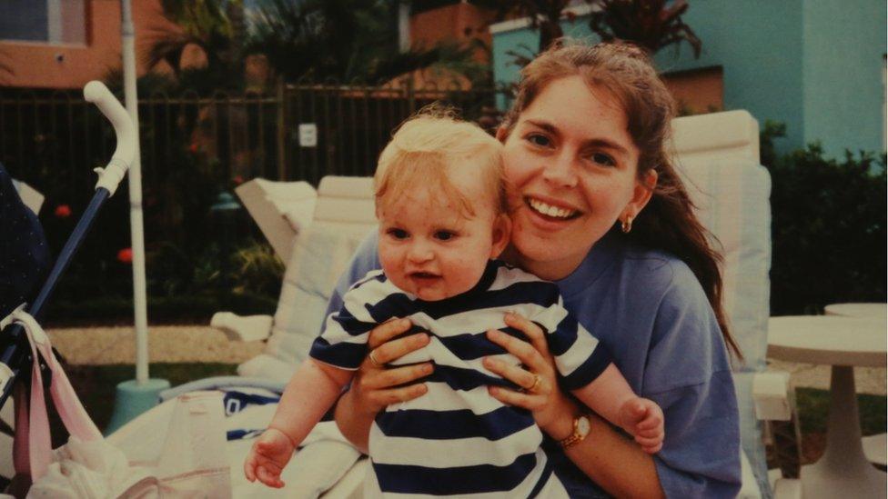 Ginni with one of her children