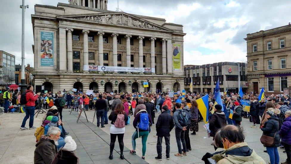 Nottingham Ukraine demo