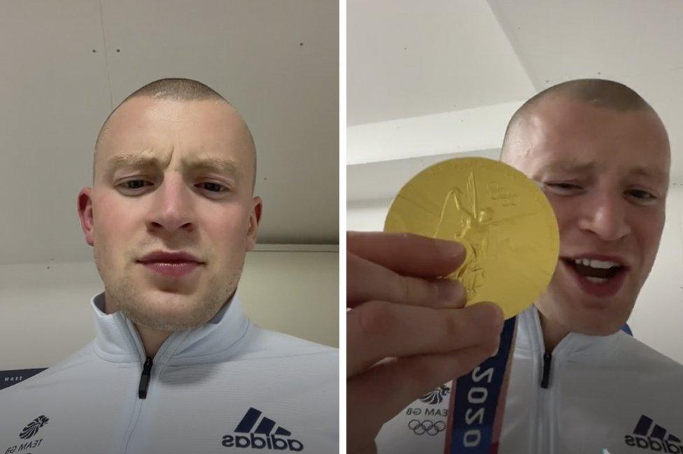 Adam Peaty's gold medal celebration went viral on TikTok