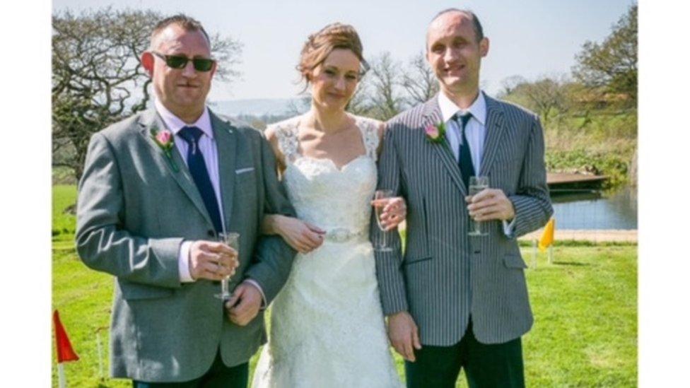 Chris Tester at sister's wedding