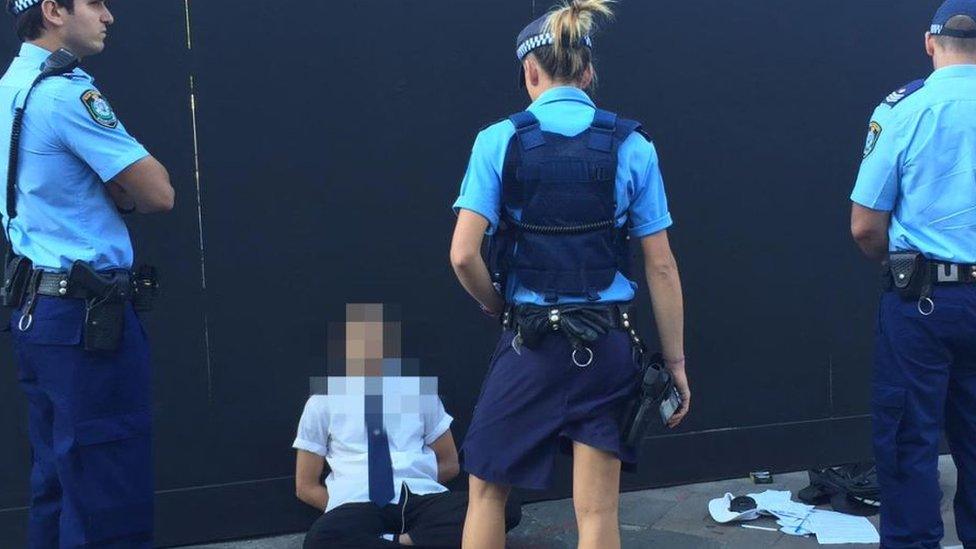 Police arrest an Arthur Phillip High School student