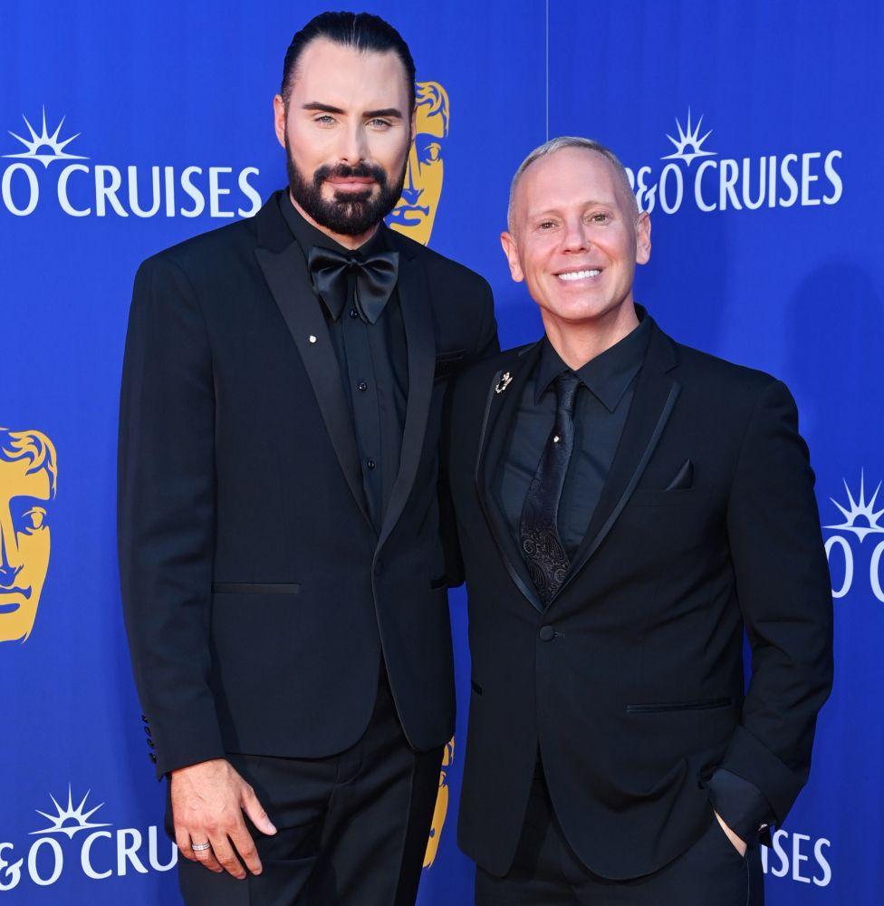 Rylan Clark and Robert Rinder aka Judge Rinder attend the 2025 BAFTA Television Awards With P&O Cruises at The Royal Festival Hall on May 11, 2025 in London, England