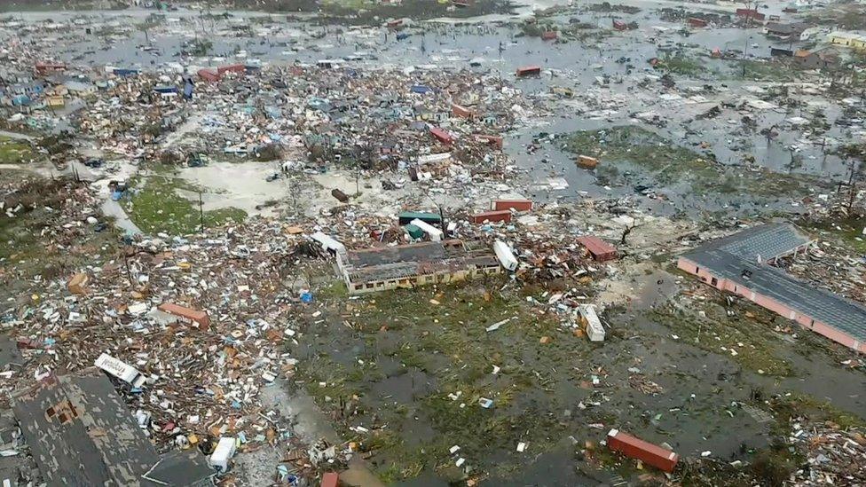 Devastation on the Abaco Islands