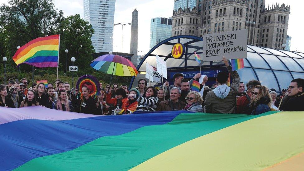 Warsaw rally for Elzbieta Podlesna, 7 May 19