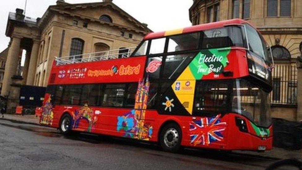 City Sightseeing Oxford electric bus