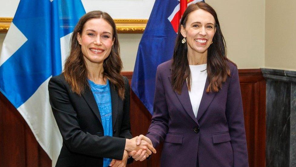 Jacinda Ardern and Sanna Marin