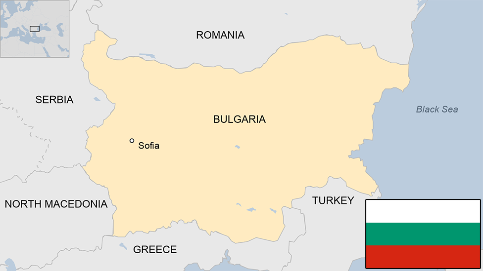 Map of Bulgaria