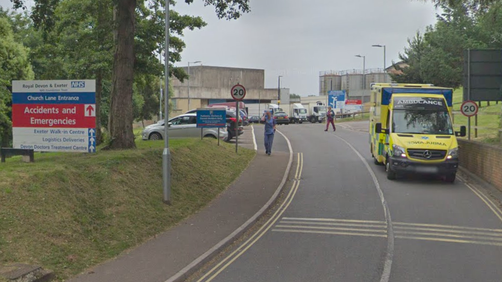 Royal Devon University Healthcare NHS Foundation Trust entrance