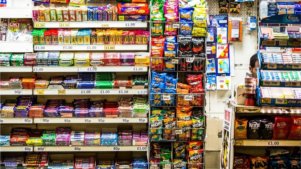 Shop selling snacks