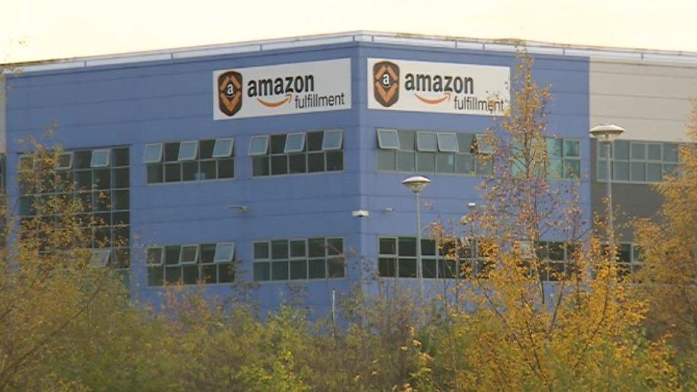 Amazon's depot in Rugeley