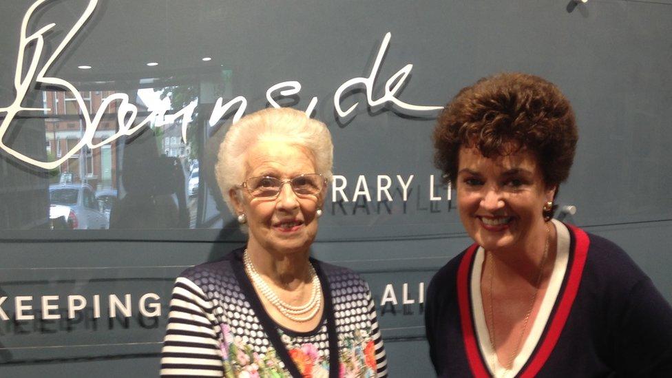Eileen Paisley, Baroness Bannside, spoke to BBC Radio Ulster's Anne Marie McAleese at library that houses her late husband's book collection