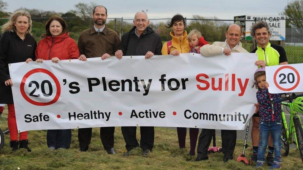 Campaigners in Sully