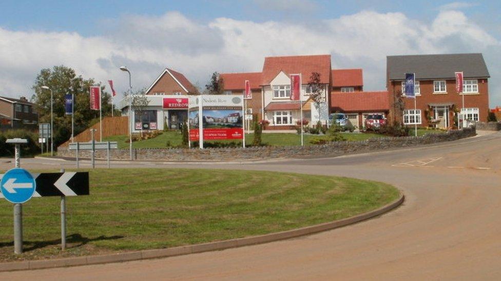 The Nedern Rise housing development in Caldicot in 2010