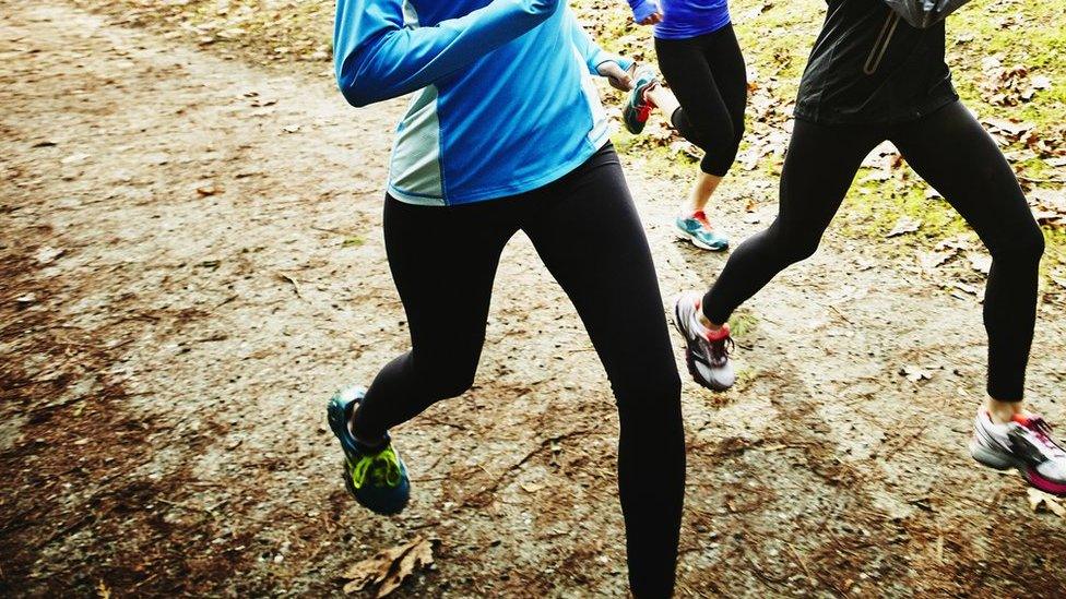 Women running