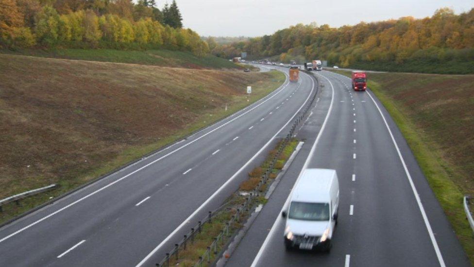 The A34 bypass at Newbury