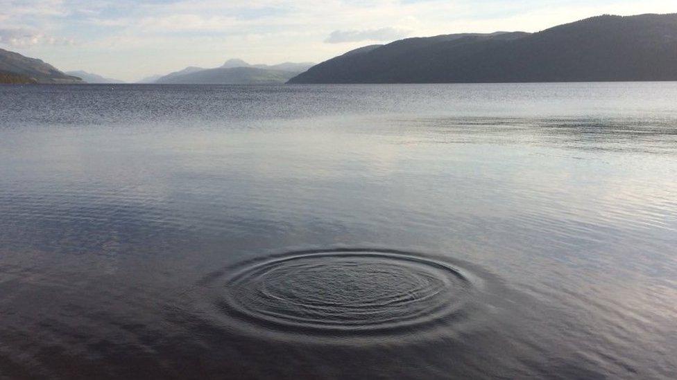 Ripples on Loch Ness