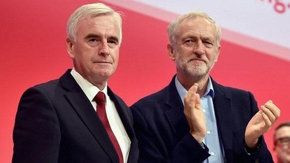 John McDonnell, left, with Jeremy Corbyn