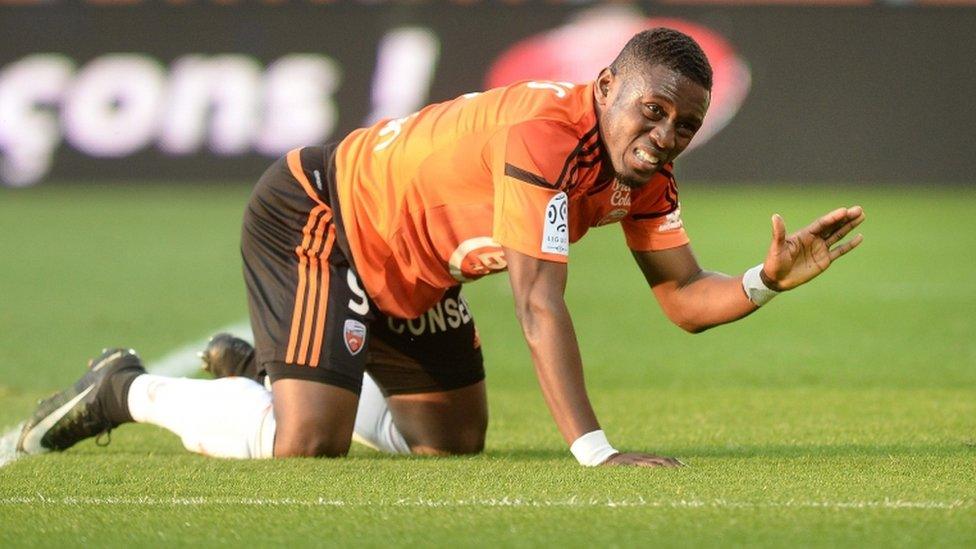 Lorient's Ghanaian forward Abdul Majeed Waris