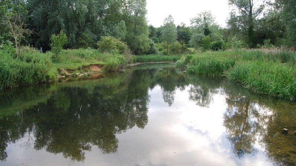 River Yare at the University of East Anglia