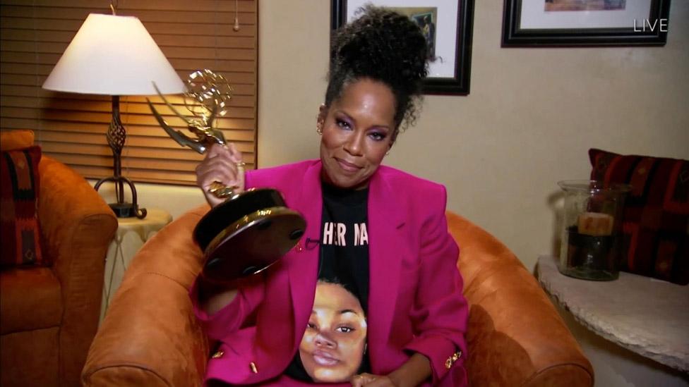 Regina King wore a T-shirt with a picture of Breonna Taylor