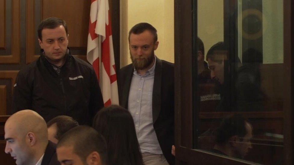 Jack Shepherd Tbilisi court 25 Jan