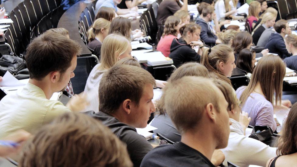 Students in lecture hall