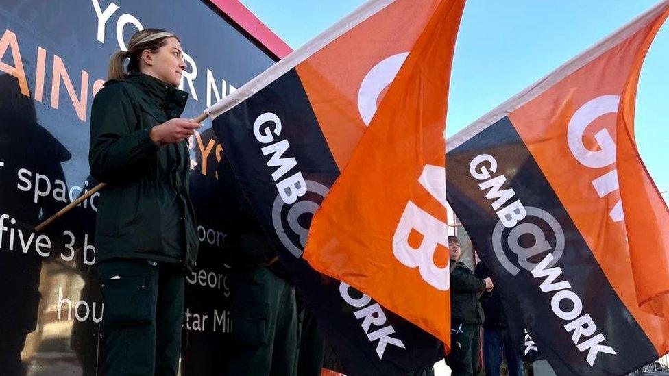 Members of the GMB union