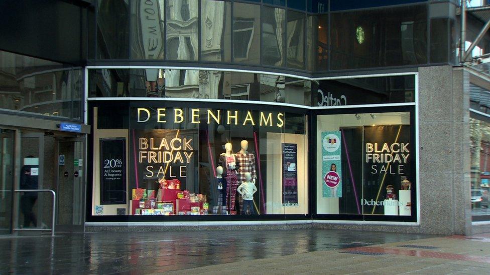 Debenhams storefront