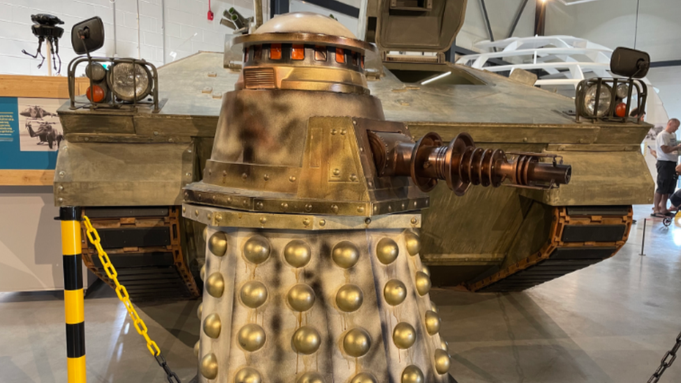 A replica of a Dalek from Dr Who