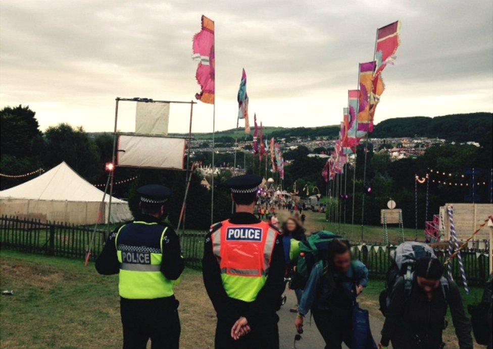 Police at Bestival 2015