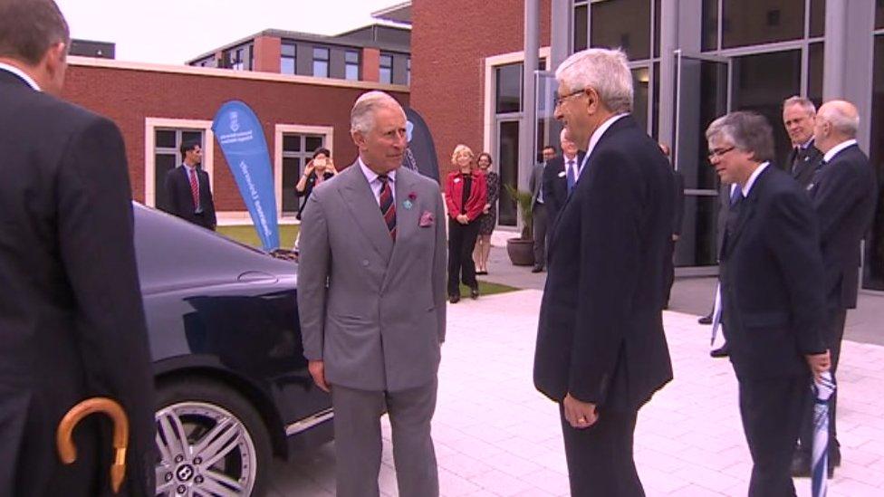 Prince Charles at the university