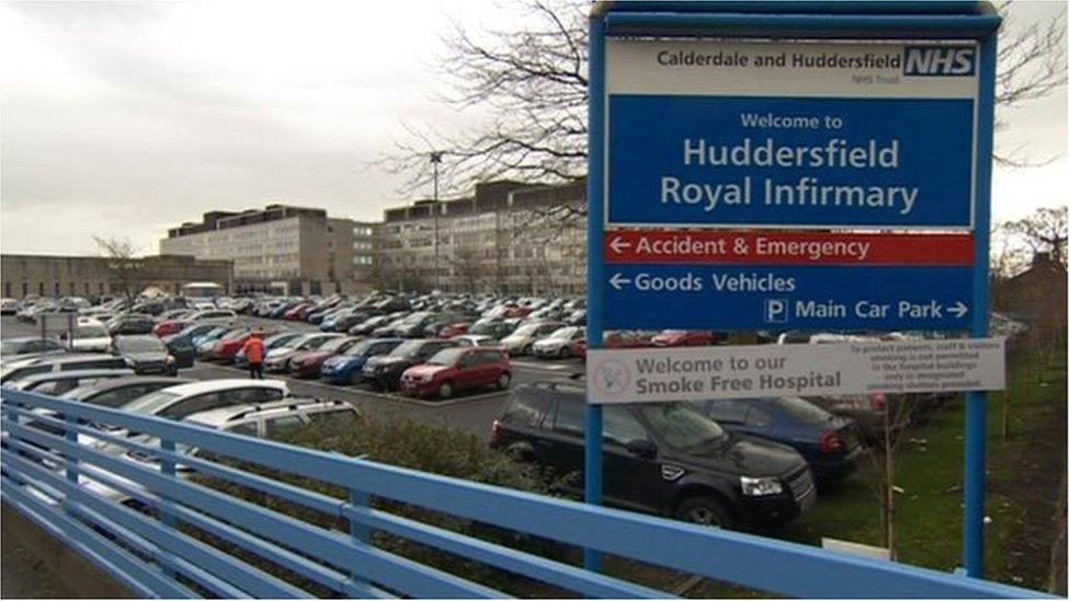 Huddersfield Royal Infirmary sign