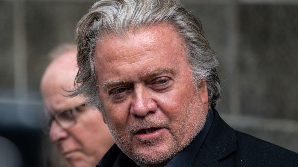 Image shows Steve Bannon