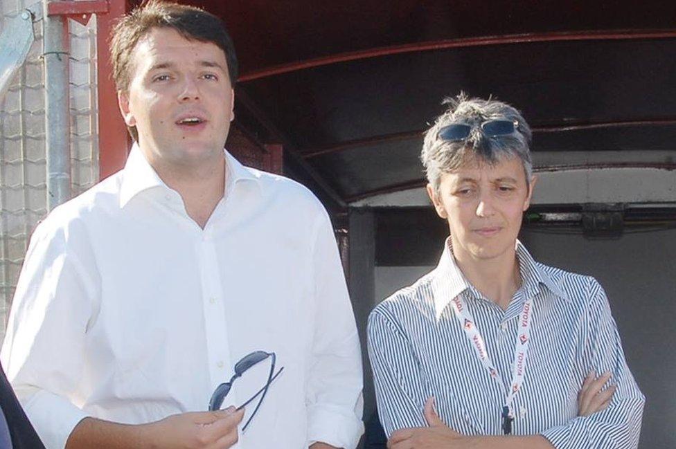 Matteo Renzi and Alessia Ballini (pic: Matteo Renzi Facebook site)