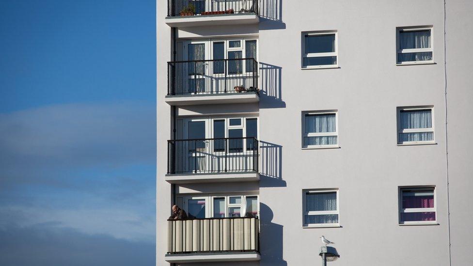 Council flats on a housing estate in Bristol